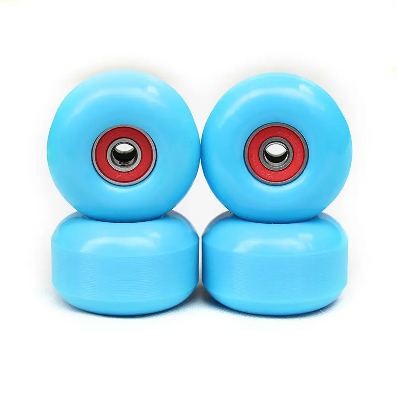 New Black 4Pcs PU Skateboard Wheels 52mm*30mm 100A High-Density Free 8Pcs Bearings Skate Wheel for Skateboard - Image 5