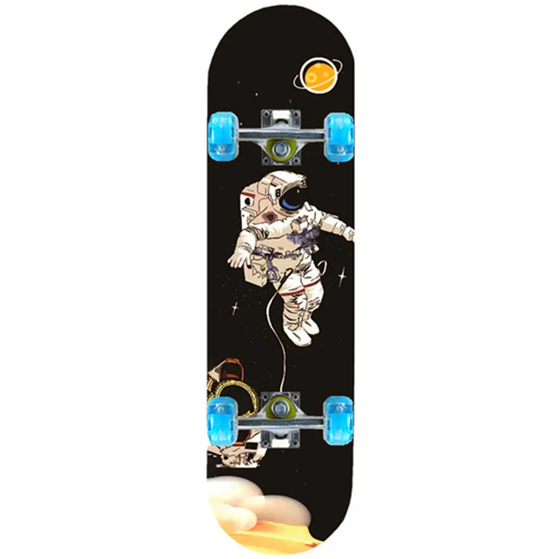 Portable Street Pro Complete All-Terrain Alloy Skateboard Kids Fiber Carbon Deck Downhill Aluminum Wooden Beginner Longboard - Image 3