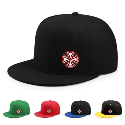 Printed Snowflake Pattern Flat Edge Baseball Cap Enlarged And Deepened Brim Versatile Hip-Hop And Street Dance Hats