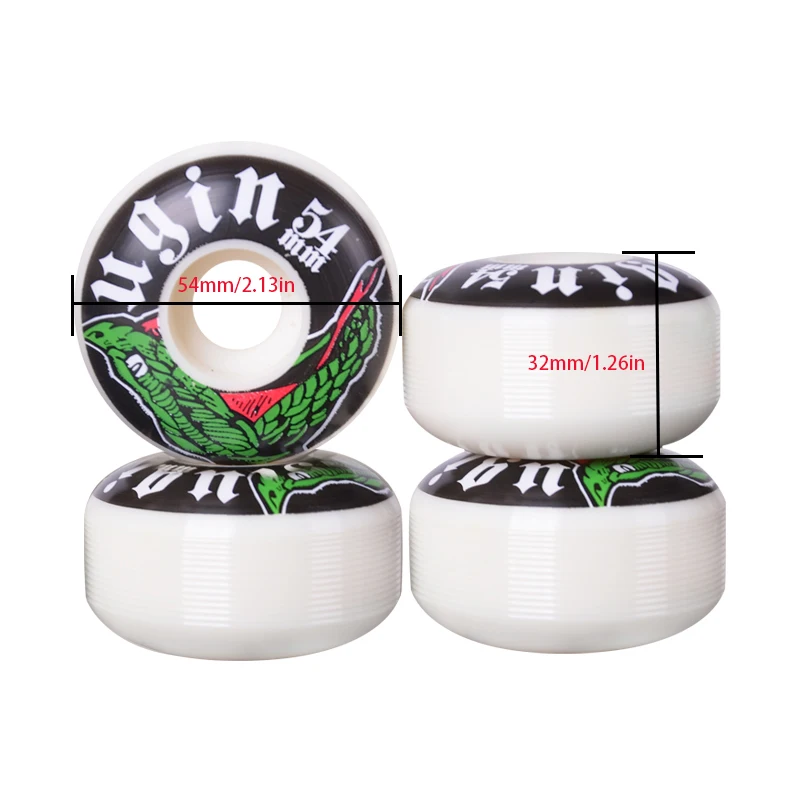 Skateboard wheels 54*32mm, suitable for professional skateboarding tricks, 4-pack, PU wheels, high-performance, suitable for var - Image 4