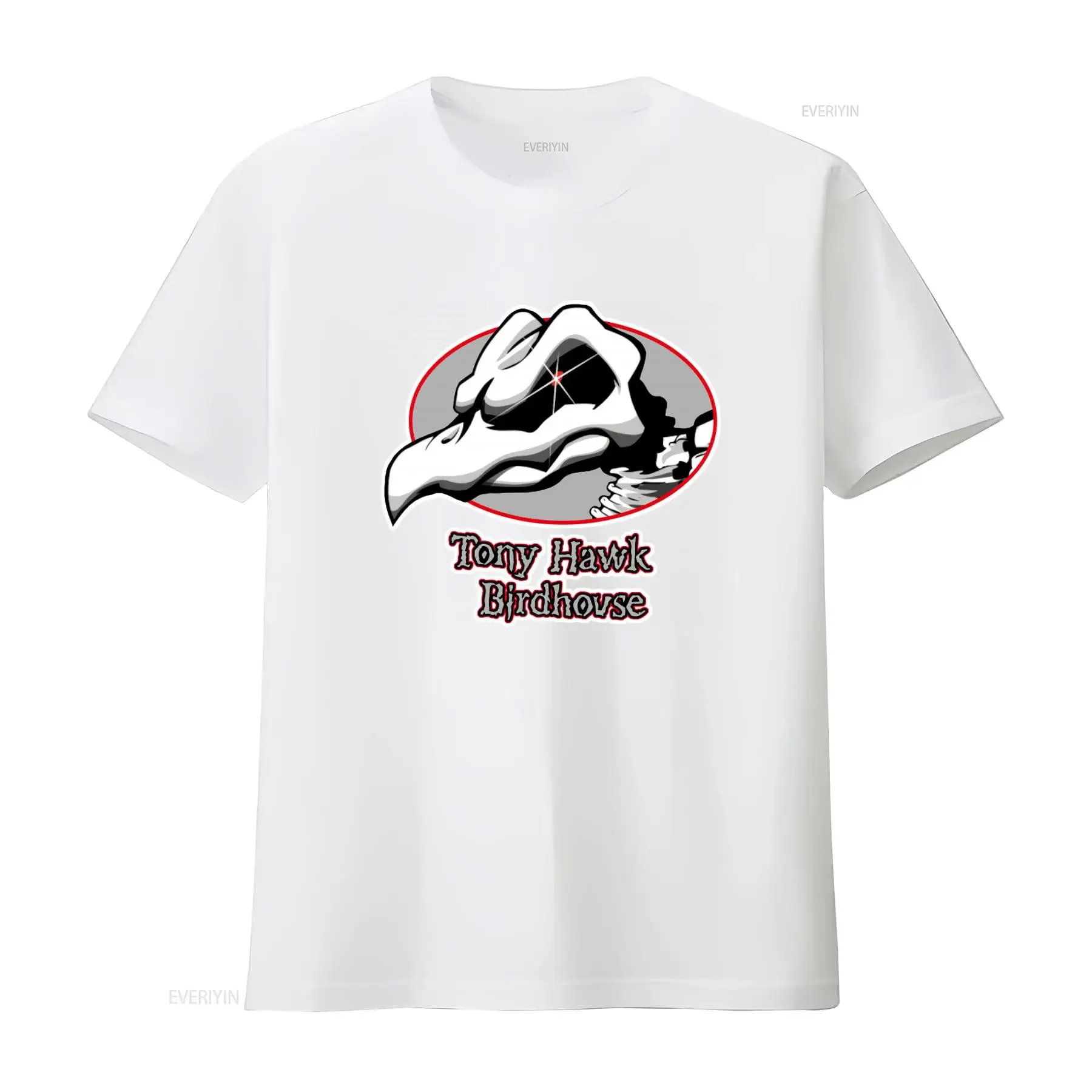 BIRDHOUSE TONY HAWK Print T Shirt Stylish Unique Design for Skateboarding Fans vintage Washed homme Versatile Casual - Image 6