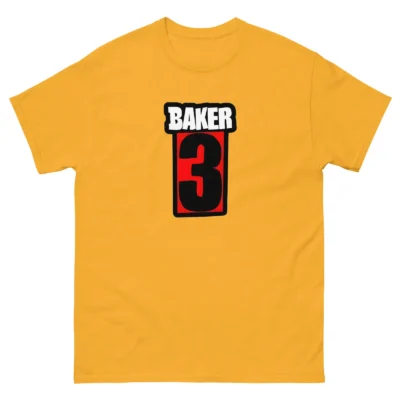 Baker 3 Three Skate Retro 90s Skateboarding T Shirt Design