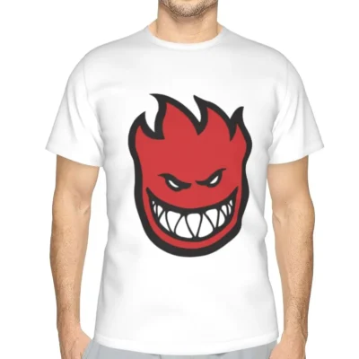 Spitfire Skate polyester T-Shirt Men'sFashion T Shirts Men O-Neck Short Sleeve