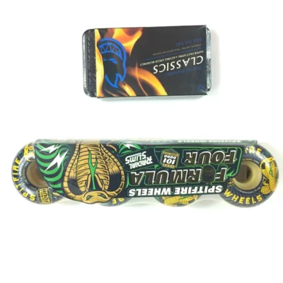 Skateboard Wheels 54*32mm Green Polyurethane High Resilience Professional Bearing Spitfire Wheel 101A Hardness Formula