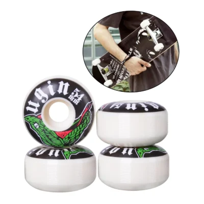 4Pack Cruiser Skateboard Wheels PU Skateboard Wheels Longboard Skateboard Replacement Wheel Set for Basic Skateboarding