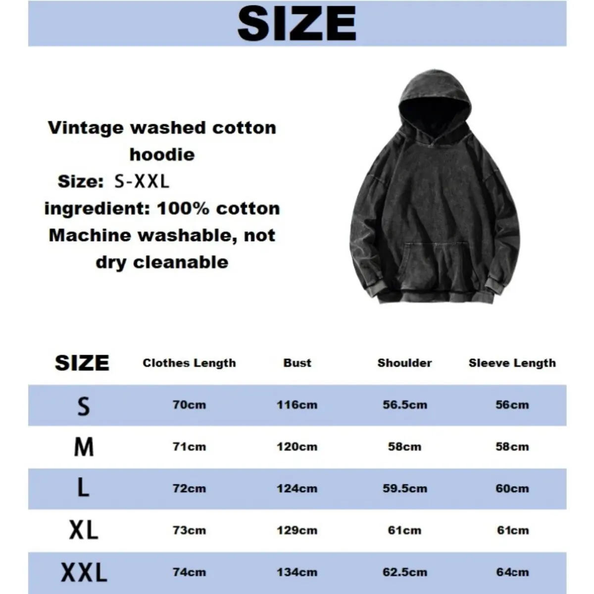 Thrasher Skate Brand Women's Washed Distressed Cotton Hoodie Long Sleeve Casual Pullover - Image 3