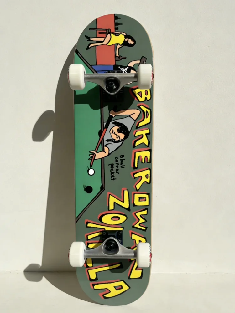 Brand Skateboards Baker Skateboard 8 in Adult Skateboard Complete Maple Double Concave Deck Street Skateboard Longboard Complete