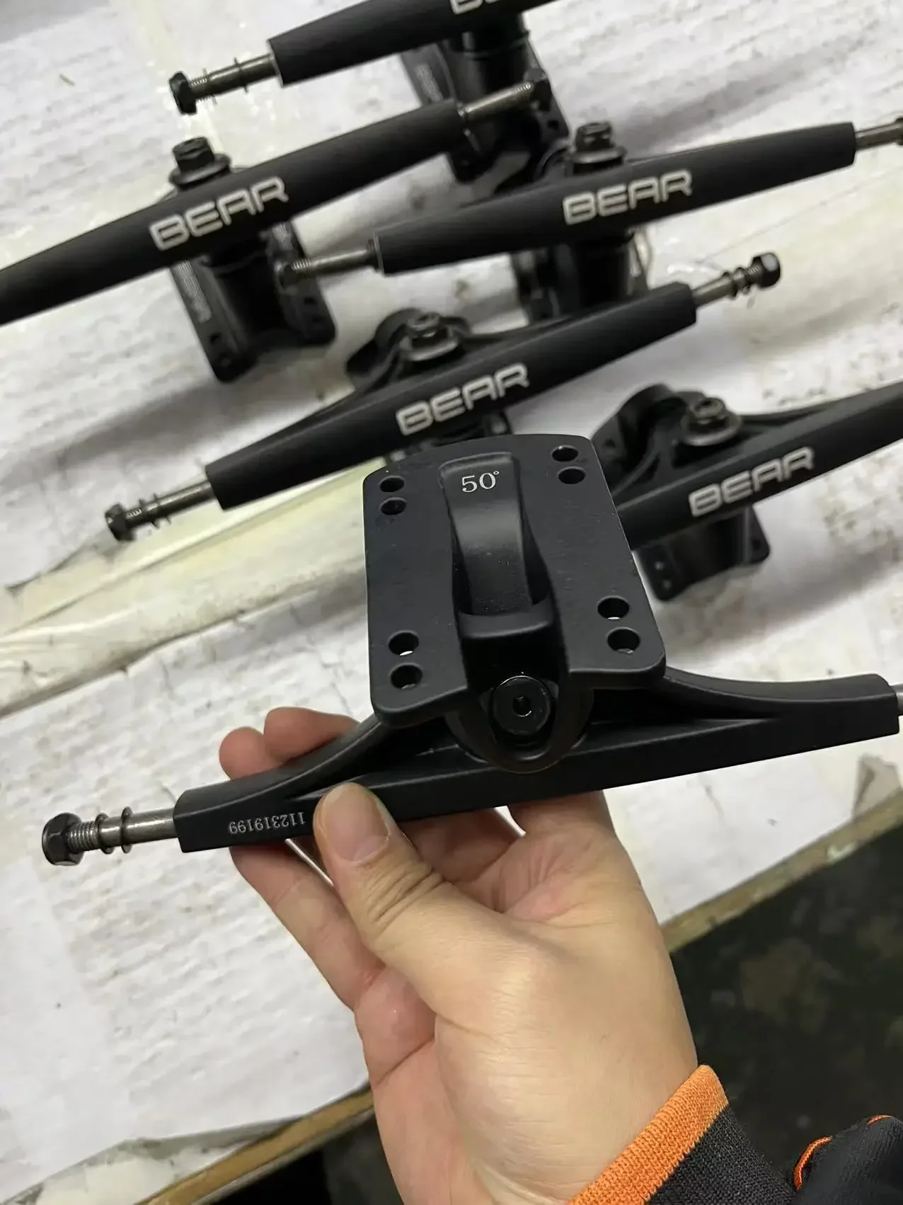 BERR 180mm 7inch longboard trucks V3 50degrees skateboard truck very good quality super bushings - Image 6