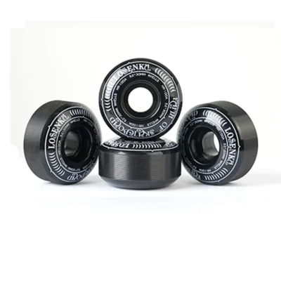 4pcs 52x30mm 95A Skateboard Wheels High Rebound PU Printed Wheels for Double Kick Skateboard Street Tricks
