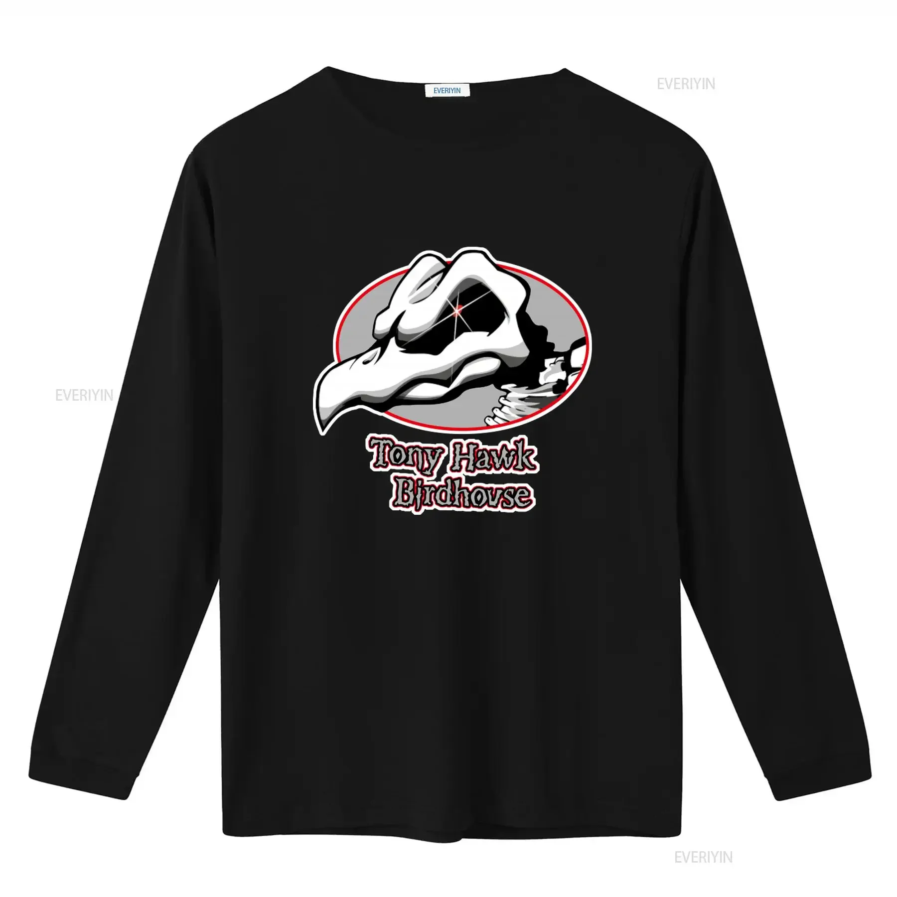 BIRDHOUSE TONY HAWK Print T Shirt Stylish Unique Design for Skateboarding Fans vintage Washed homme Versatile Casual - Image 2