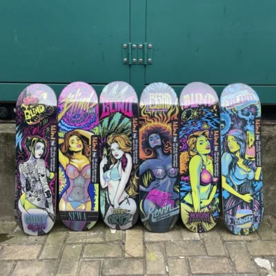 Blind Skateboard Decks Skate Double Rocker Add Grip 100% Canada Maple More Size 7.75 8.0 8.25 8.375 8.5 Inches Size 7ply Deck