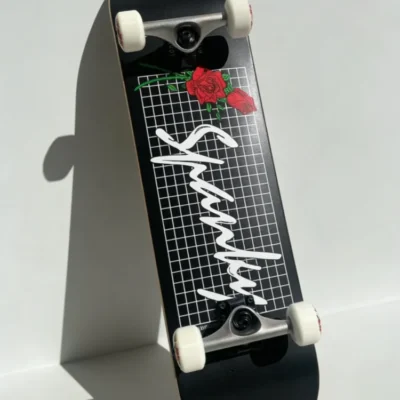 Brand Skateboards Baker Skateboard Longboard Complete 8 Inch Double Kick Skateboard for Beginners Smooth Riding for Street Park