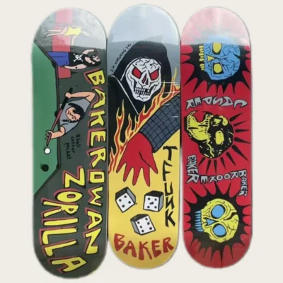 Made with 100% Canadian Maple, Baker Skateboard Deck - 7 Ply Construction, Double Rocker,