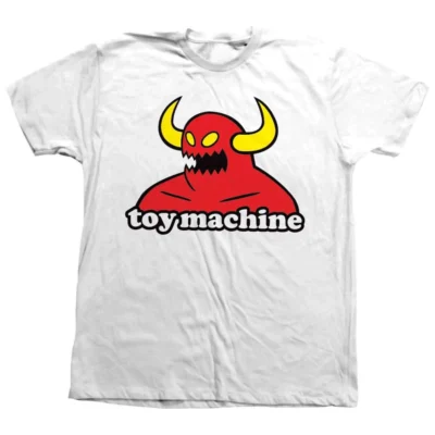 Toy Machine Skateboard T-Shirt Youth Monster White