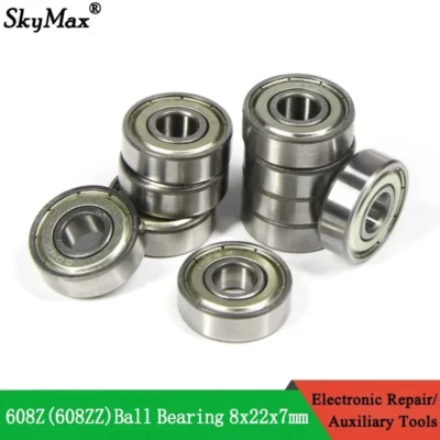 Ball Bearings 608Z 608ZZ ABEC-7 Deep Groove 8x22x7mm Mini Ball Bearing Carbon Steel for Skateboard Scooter 3D Printer Parts