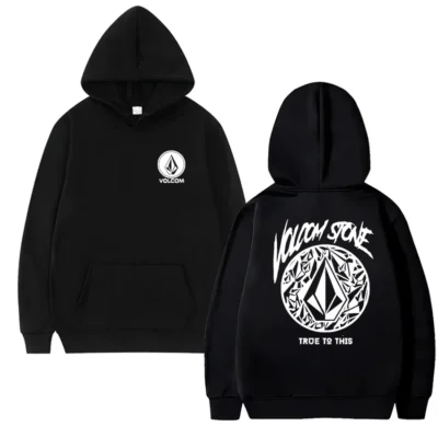 Volcom men's hoodie long-sleeved sweatshirt Hip-hop fashion casual street outdoor autumn and winter sportswear