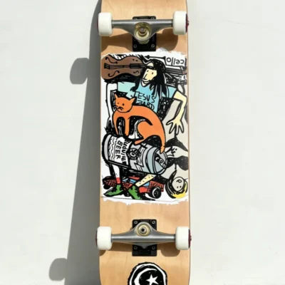 Skateboards Foundation Skateboard Longboard Complete Street Skateboard Pro Board for Adults Complete Maple Double Concave Deck