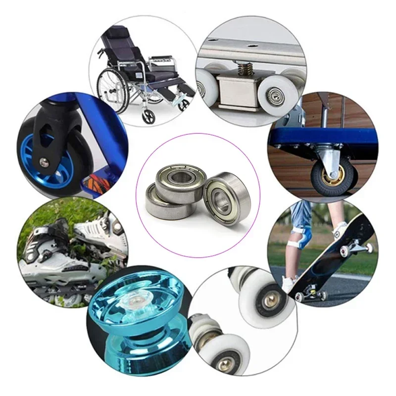 Ball Bearings 608Z 608ZZ ABEC-7 Deep Groove 8x22x7mm Mini Ball Bearing Carbon Steel for Skateboard Scooter 3D Printer Parts - Image 11