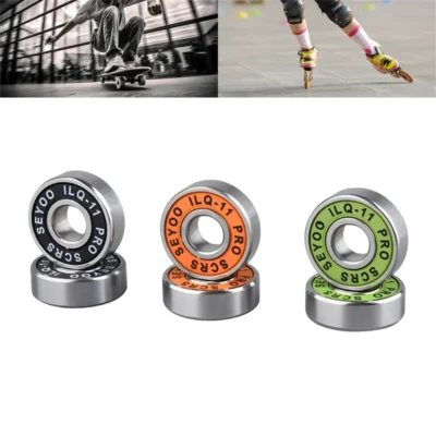 8PC bearings ILQ-11 high-speed bearings are suitable forskateboard long board inline roller skates and ice skates with low noise
