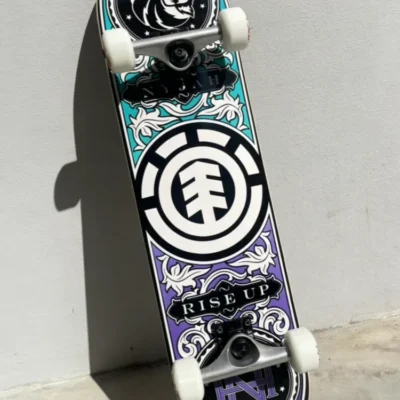 Element Skateboard Street Skateboard Reinforced Maple Deck Double Kick Skateboard for Beginners Smooth Riding for Street Park